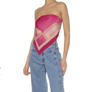 Farm rio Heart Stripes Beach Scarf - Pink